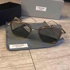 Thom Browne TB-808 Gray Sunglasses! RARE